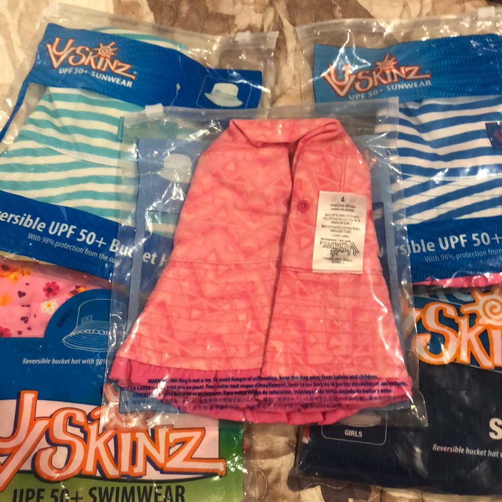 5 kids Waterproof hats for the summer final sale